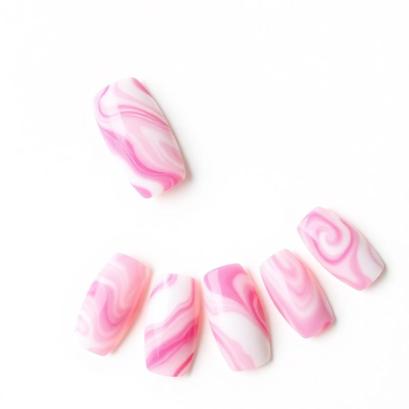 Pink Marble Swirl